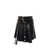 Off-White Leather skirt with belt and metal details Black