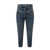 Isabel Marant Cotton jeans with back logo patch Blue