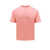 Palm Angels Cotton T-shirt with embroidered monogram on the front Pink