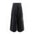 Palm Angels Wide nylon trouser with embroidered monogram Black