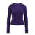 Isabel Marant Ribbed wool and cashmere sweater Purple