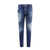 DSQUARED2 Jeans with Destroyed effect and Logo detail Blue