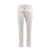 DSQUARED2 Stretch cotton trouser with leather logo patch White
