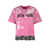 DSQUARED2 Cotton t-shirt with ripped and bleached effect Pink