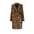 SLEEP NO MORE Velvet coat with animalier motif Natural