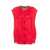 T Coat Quilted vest  Red