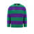 PT TORINO Cotton sweater with striped motif Purple