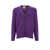 PT TORINO Cotton cardigan destroyed effect Purple