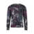 Original Vintage Wool blend sweater with tie-dye effect Purple