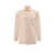 AMI Paris Cotton shirt with back logo print Beige