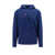 KITON Cotton sweatshirt with frontal logo Blue
