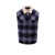 Isabel Marant Sleeveless jacket with tartan motif Blue