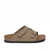 Birkenstock Ciabatta con doppia fibia in morbido suede color taupe Beige