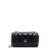 Tory Burch Leather Mini Bag with metal shoulder strap Black