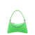 Karl Lagerfeld Recycled material shoulder bag with embossed logo print Green