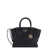 Michael Kors Leather handbag with frontal metal logo Black