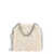 Stella McCartney Biologic canvas shoulder bag with frayed details Beige