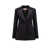 Valentino Garavani Virgin wool blazer with satin lapel Black