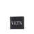 Valentino Garavani Leather wallet with VLTN print Black