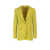 Stella McCartney Sustainable viscose blazer with shoulder pads Green