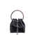 Jimmy Choo Satin bucket bag with crystals detail Black