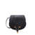 Chloe Marcie Small leather shoulder bag with logo engraving Black