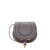 Chloe Marcie Small leather shoulder bag with logo engraving Grey