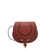 Chloe Marcie Small leather shoulder bag with logo engraving Brown