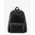 Orciani Leather backpack with metal logo patch Black