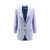 SAULINA Satin blazer with floral embroidery White