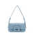 Bally Leather shoulder bag with maxi buckle Blue