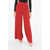 Aspesi High-Waisted Flared Pants Red