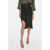 IRO Asymmetric Beatrix Midi Skirt With Lurex Flocked Details Black