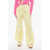 Aspesi Cotton Pants With Ankle Strings Yellow