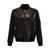 Versace Versace Leather Bomber Jacket Black