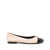 Tory Burch Tory Burch Cap-Toe Leather Ballets POWDER