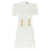 Balmain Balmain Logo Button Dress WHITE