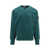 Stone Island Cotton sweatshirt with embroidered logo patch Green