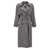THE ATTICO Double-breasted trench coat Gray
