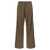 MM6 Maison Margiela Satin band pants Green