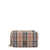 Burberry Wool and bouclé cotton shoulder bag with Vintage check motif Beige