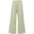 forte_forte Forte_Forte Peached Cotton Twill Palazzo Cargo Pants Clothing GREEN