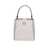 Tory Burch Tory Burch Bucket Bag In Monogram Fabric And Leather Beige