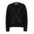 MSGM Black Sweater With Studs In Knit Woman Black