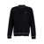 Emporio Armani Black Sweater With Logo Embroidery In Wool Woman Black