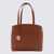 Salvatore Ferragamo Salvatore Ferragamo Brown Leather Charming S Tote Bag NEW COGNAC