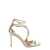 Jimmy Choo 'Azia' Champagne Sandals With Strap And Squared Toe In Laminated Leather Woman GREY