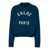 Chloe Blue Crewneck Sweatshirt With Logo Lettering Print In Cotton Woman BLUE