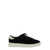 AXEL ARIGATO 'Court' Black Low Top Sneakers With Laminated Logo In Suede Man Black