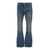 PURPLE BRAND Blue Flared Jeans With Faded Effect In Cotton Denim Man BLUE